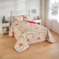 thumbnail image 1 of BrylaneHome 3 Piece Microfleece Christmas Bedspread Set, 1 of 5
