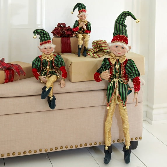 BrylaneHome 38"H Posable Christmas Elf