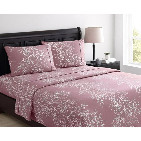 BrylaneHome 4-Pc Foliage Sheet Set