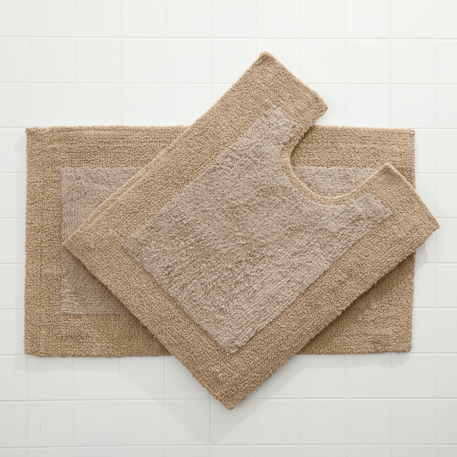 BrylaneHome BH Studio 2 Piece Reversible Bath Rug Set