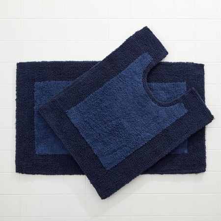 BrylaneHome BH Studio 2 Piece Reversible Bath Rug Set