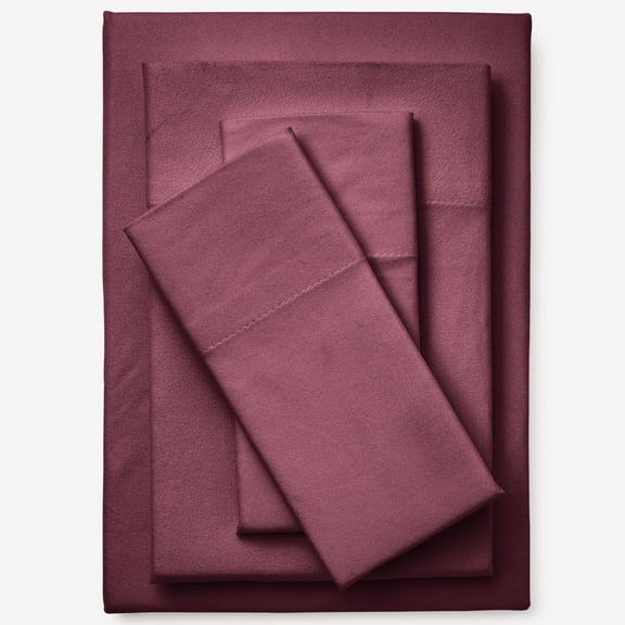 BrylaneHome BH Studio 4 Piece Microfleece Sheet Set