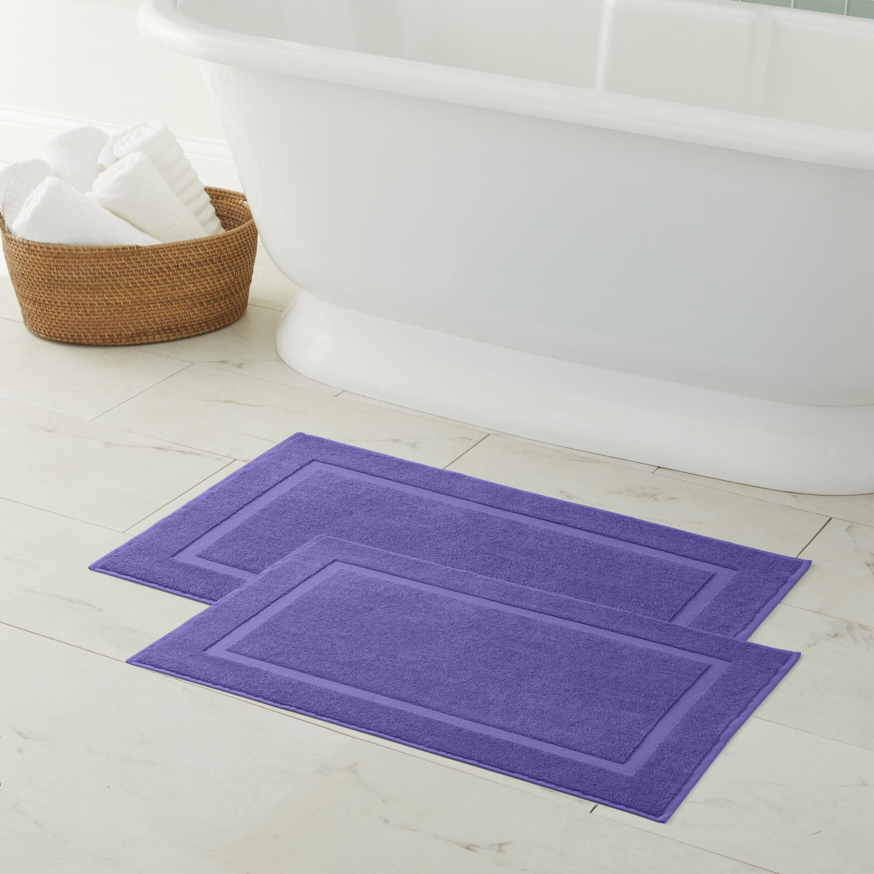 BrylaneHome BH Studio Luxury Luxury Bath Mat Towels Cotton Absorbent