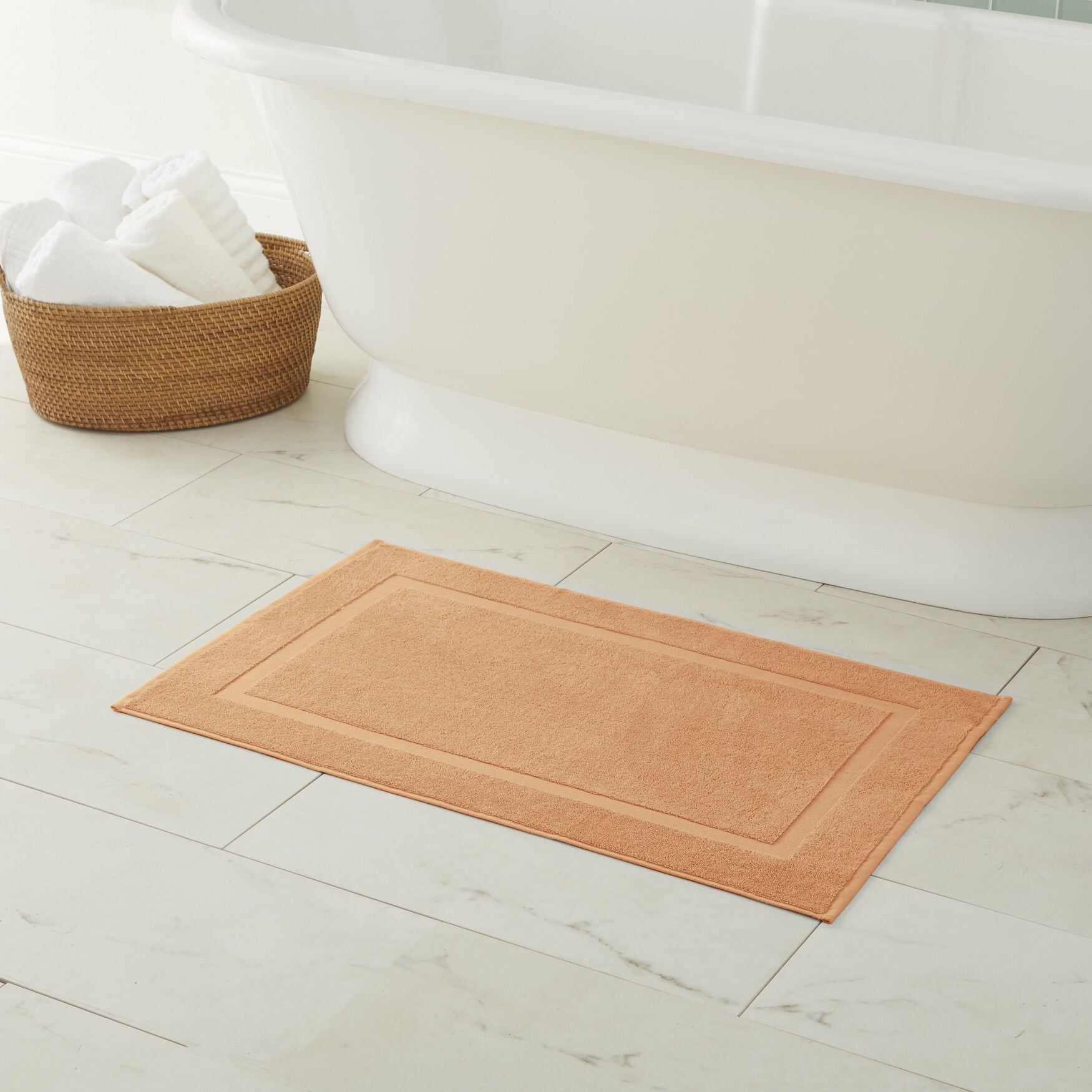 Almond Cotton 2-Piece Bath Mat Set