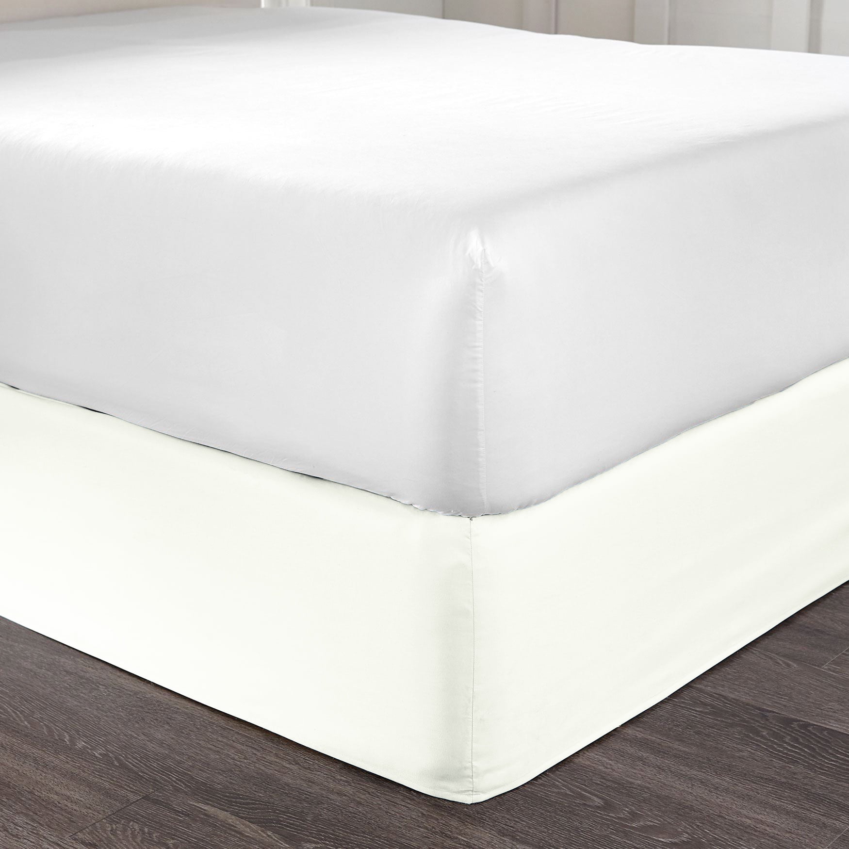 BrylaneHome BH Studio Bedskirt - Twin, Ivory