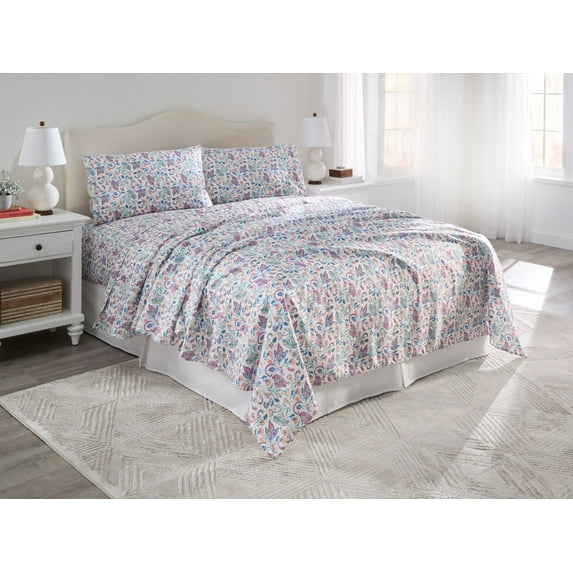 BrylaneHome BH Studio Microfiber Printed Sheet Set