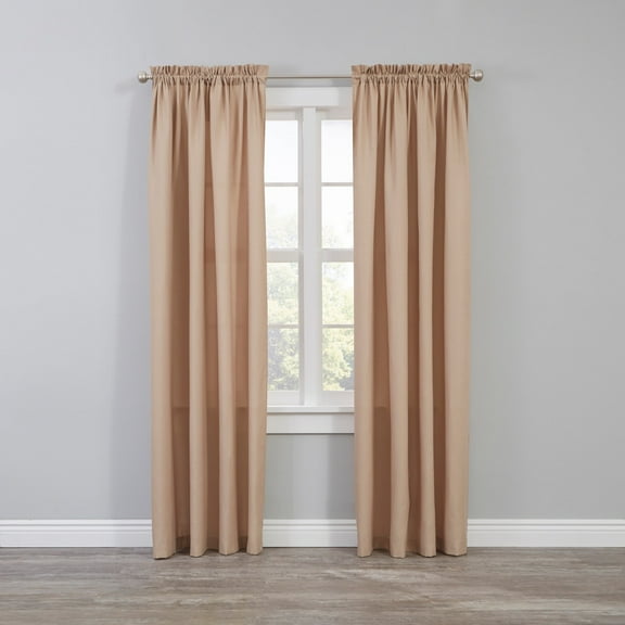 BrylaneHome BH Studio Microfiber Rod-Pocket Panel