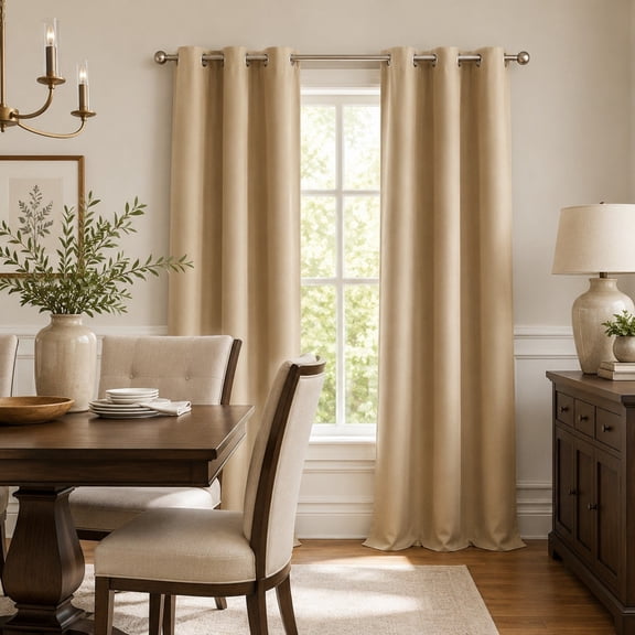 BrylaneHome BH Studio Room-Darkening Grommet Panel
