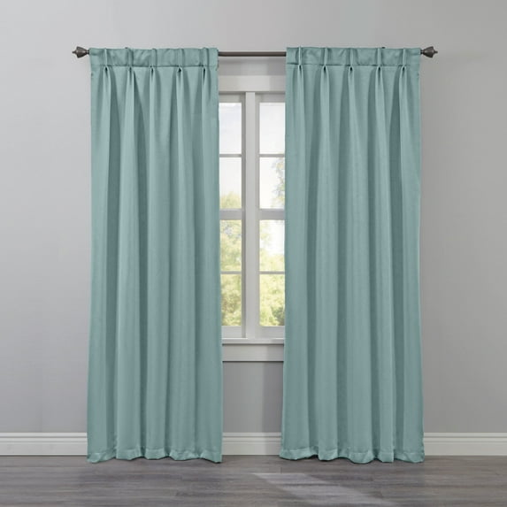 BrylaneHome BH Studio Room-Darkening Pinch Pleat Panel