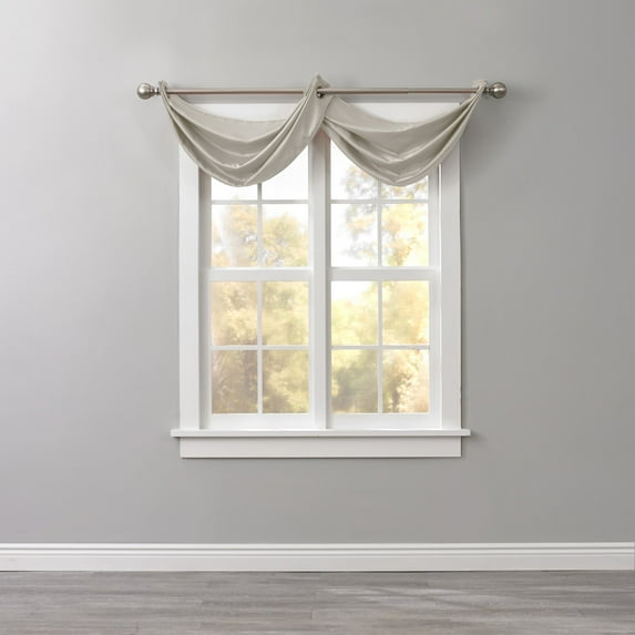 BrylaneHome BH Studio Room-Darkening Waterfall Grommet Valance