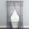 thumbnail image 1 of BrylaneHome BH Studio Sheer Voile 5 Piece One-Rod Curtain Set, 1 of 6