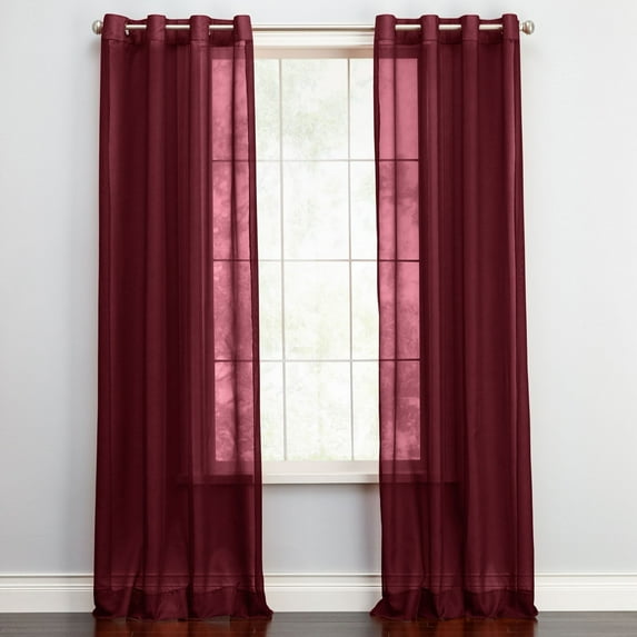 BrylaneHome BH Studio Sheer Voile Grommet Panel