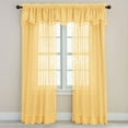 thumbnail image 1 of BrylaneHome BH Studio Sheer Voile Layered Valance, 1 of 3