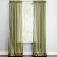 thumbnail image 1 of BrylaneHome BH Studio Sheer Voile Rod-Pocket Panels -Set Of 2, 1 of 6