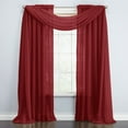 thumbnail image 1 of BrylaneHome BH Studio Sheer Voile Scarf Valance, 1 of 5