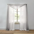 thumbnail image 1 of BrylaneHome BH Studio Sheer Voile Scarf Valance, 1 of 5