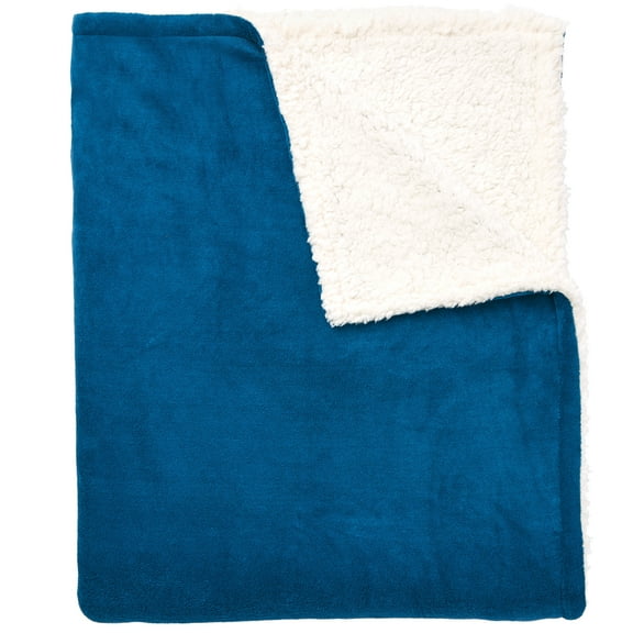 BrylaneHome BH Studio Sherpa Microfleece Blanket