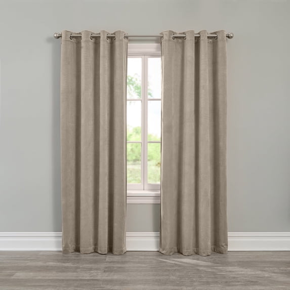 BrylaneHome BH Studio Velvet Grommet Panel