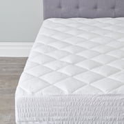 BrylaneHome Bed Tite Diamond-Quilted Cotton Mattress Pad