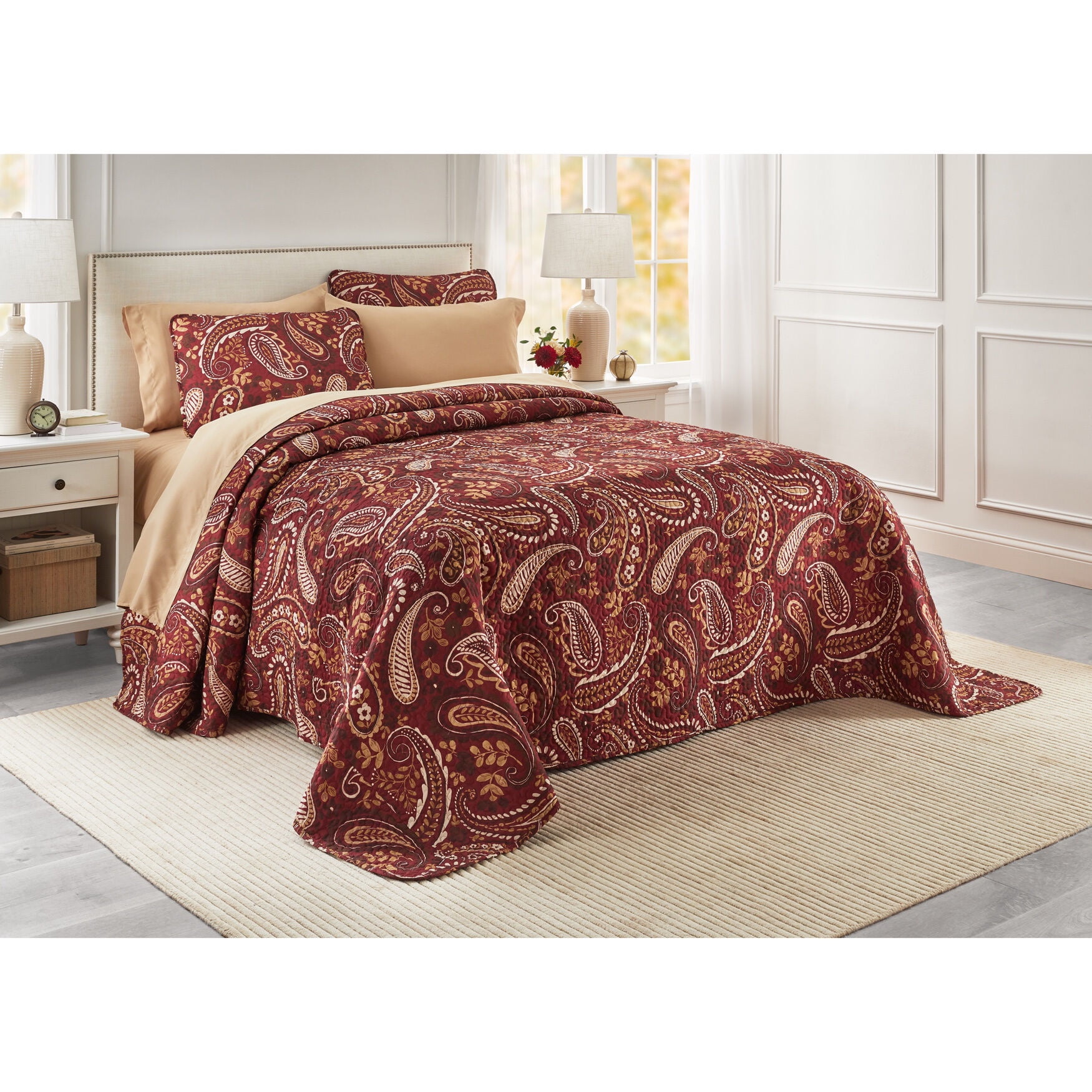 BrylaneHome Bedding BH Studio Reversible TwoTone Ultra Soft Quilted