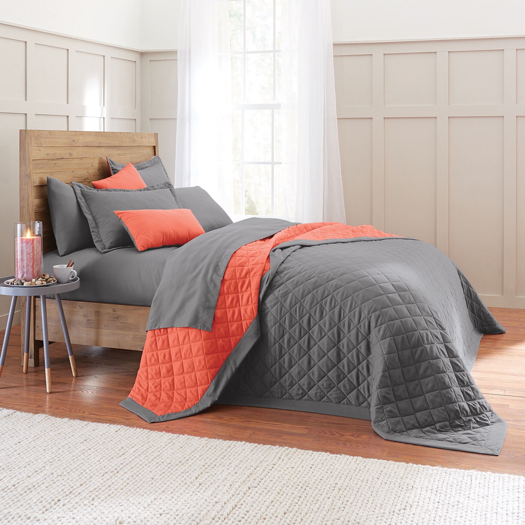 BrylaneHome Bedding BH Studio Reversible TwoTone Ultra Soft Quilted