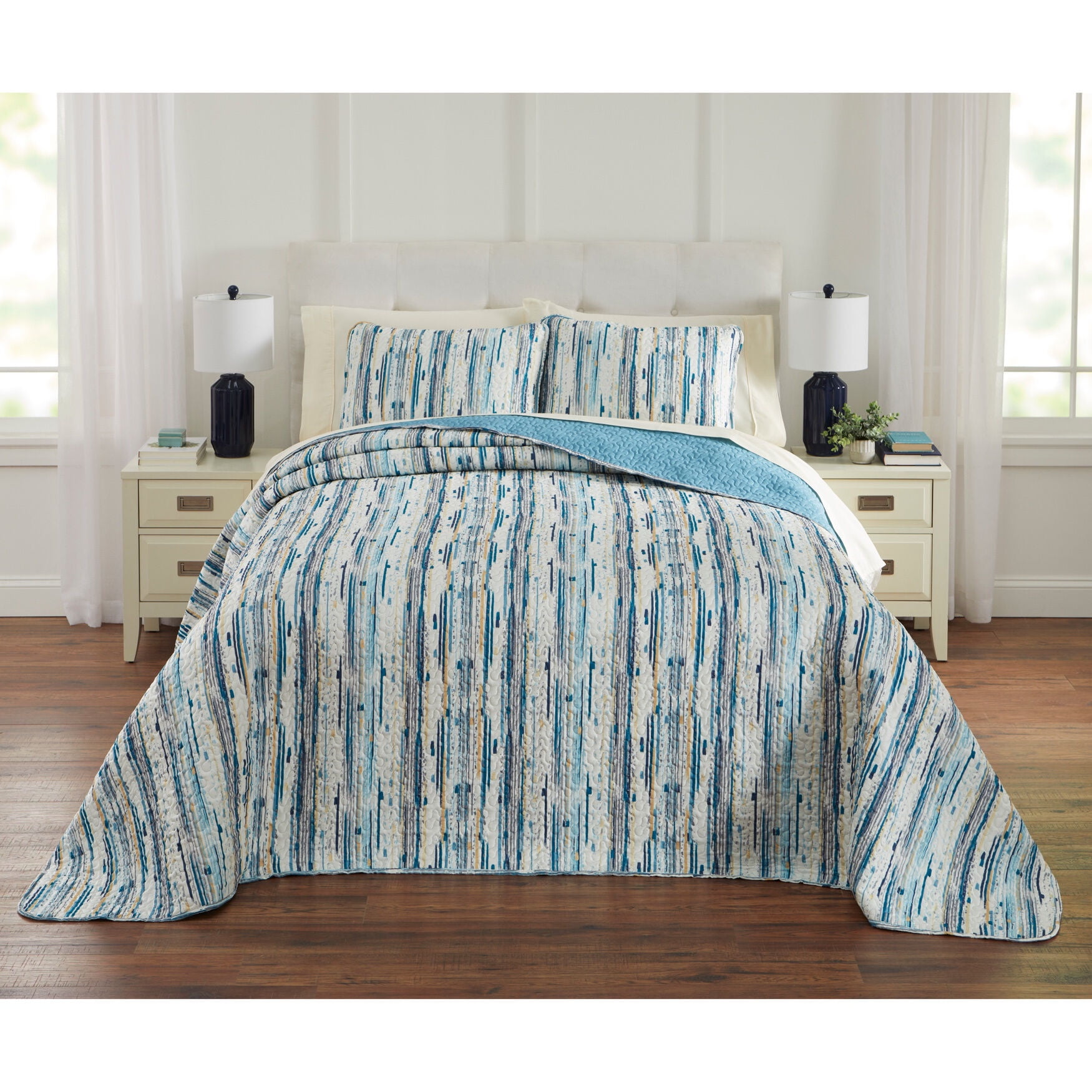 BrylaneHome Bedding BH Studio Reversible TwoTone Ultra Soft Quilted