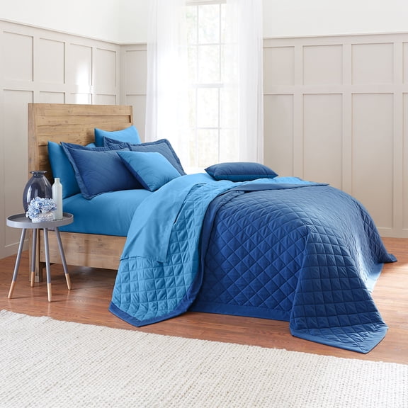 BrylaneHome Bedding BH Studio Reversible Two-Tone Ultra Soft Quilted Bedspread