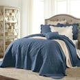 thumbnail image 1 of BrylaneHome Bedding Lightweight All Season Florence Quilted Oversized 100% Cotton Ultra Supreme Softness Bedspread, 1 of 6