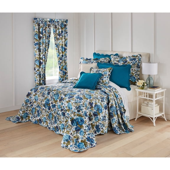 BrylaneHome Bedding Lightweight All Season Florence Quilted Oversized 100% Cotton Ultra Supreme Softness Bedspread