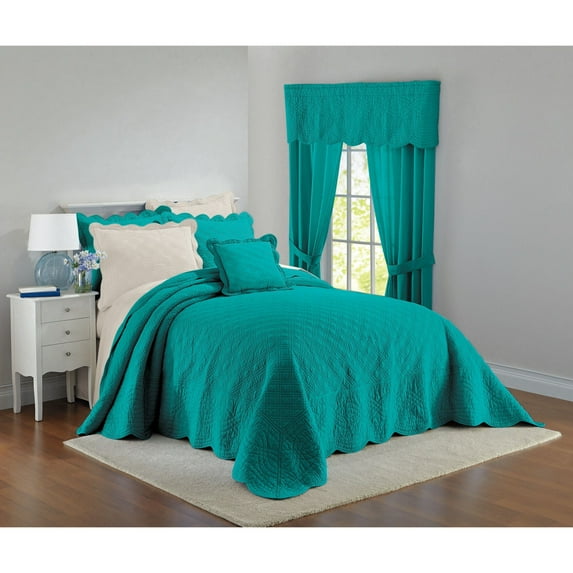 BrylaneHome Bedding Lightweight All Season Florence Quilted Oversized 100% Cotton Ultra Supreme Softness Bedspread