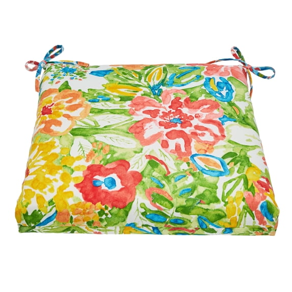 BrylaneHome Chair Cushion with Ties