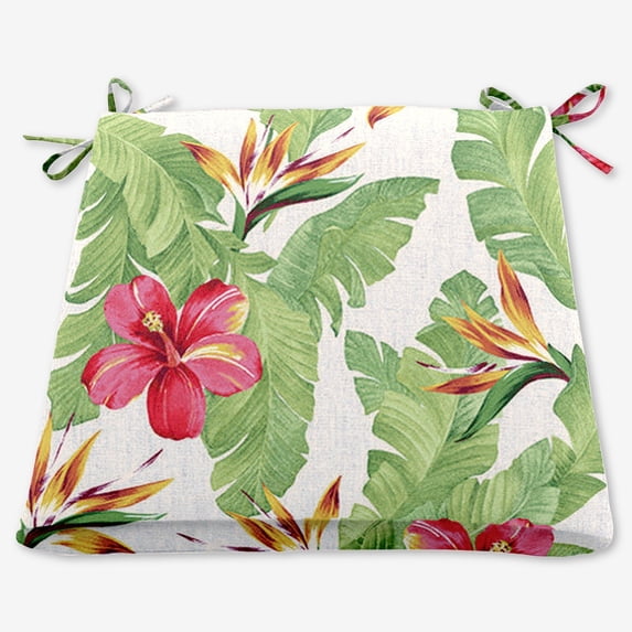 BrylaneHome Chair Cushion with Ties