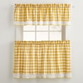 thumbnail image 1 of BrylaneHome Buffalo Check Tier Curtain Set, Valance Not Included, 1 of 3
