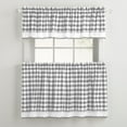 thumbnail image 1 of BrylaneHome Buffalo Check Tier Curtain Set, Valance Not Included, 1 of 3