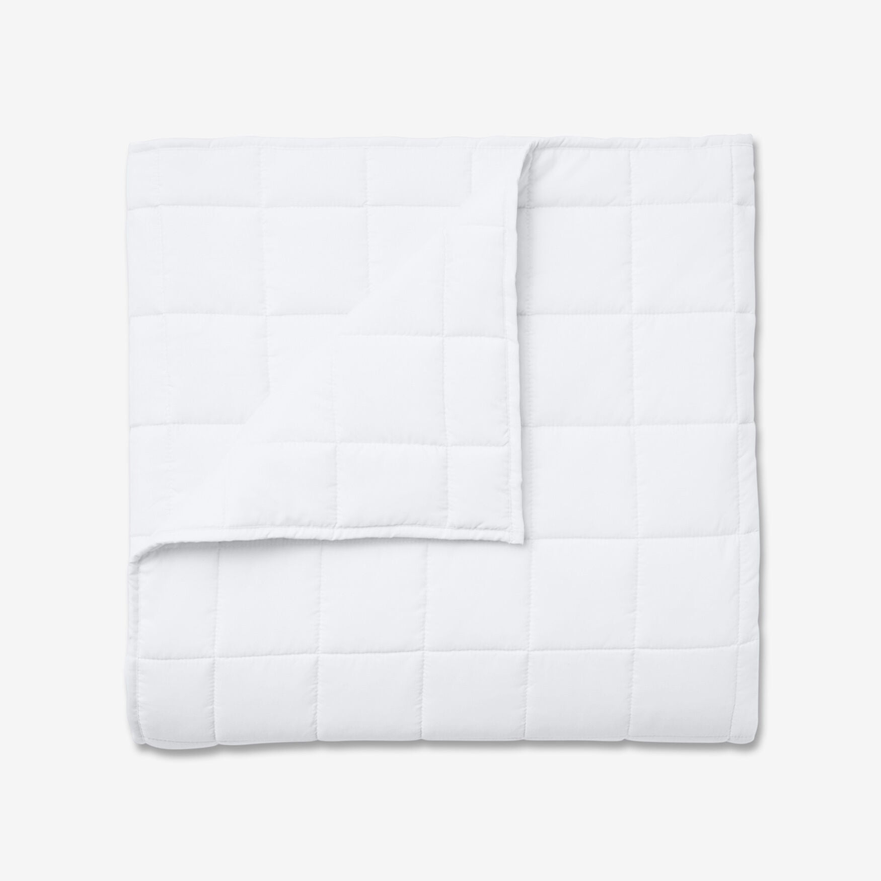 Full/Queen White Polyester Cooling Blanket