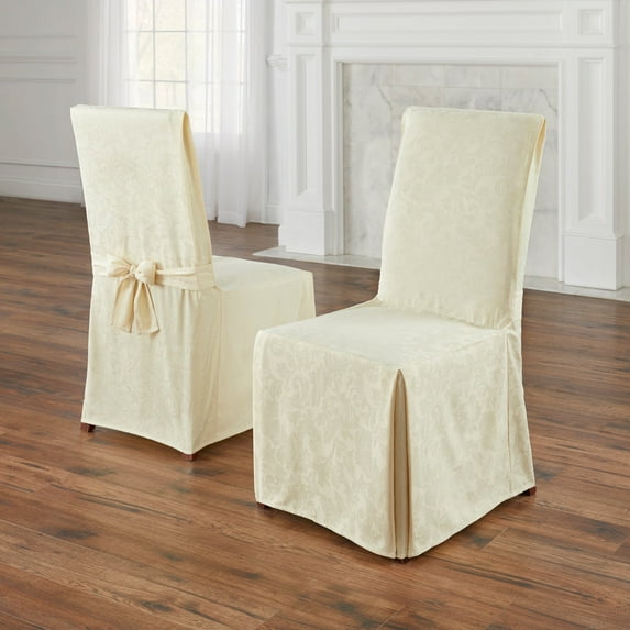 BrylaneHome Damask Set Of 2 Chair Covers