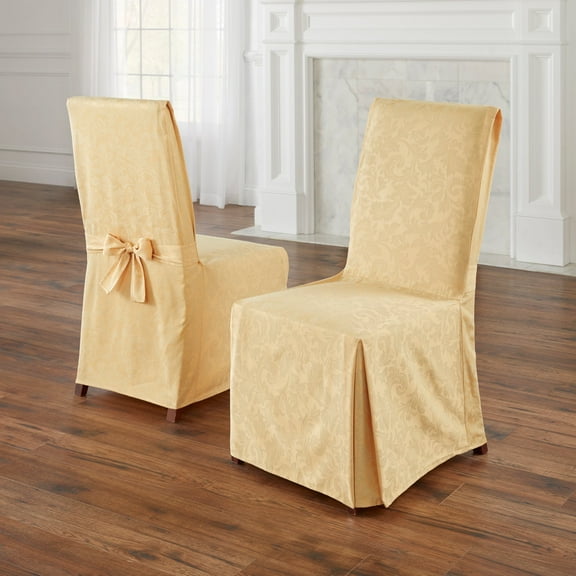 BrylaneHome Damask Set Of 2 Chair Covers