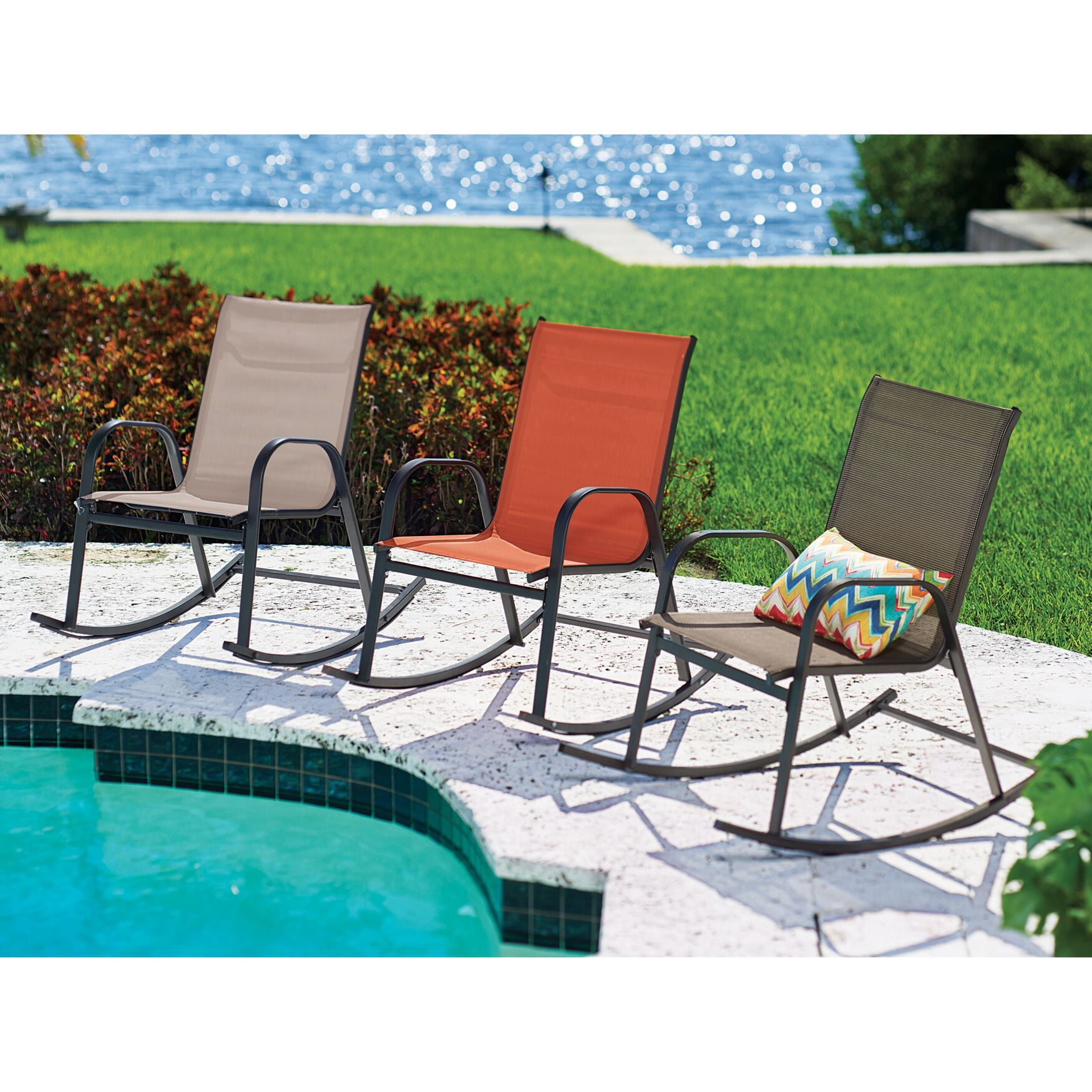 Extra Large Rocker BrylaneHome Extra-Wide 350 Lbs. Capacity Rocker - Walmart.com