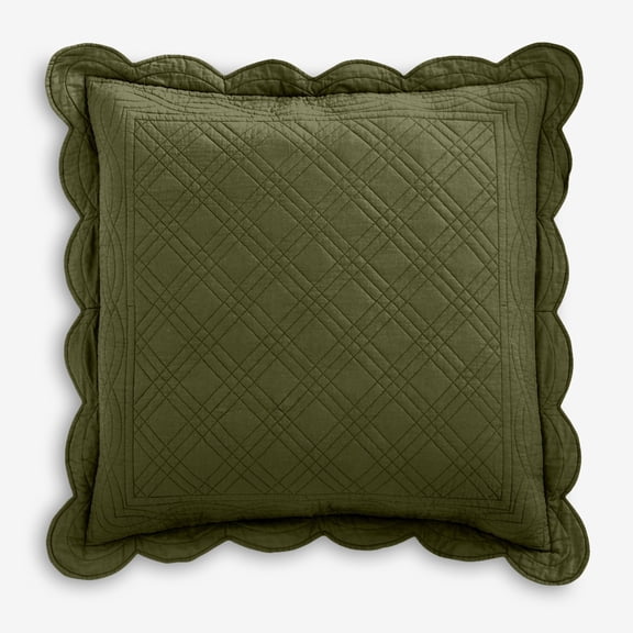 BrylaneHome 100% Cotton Florence Euro Sham