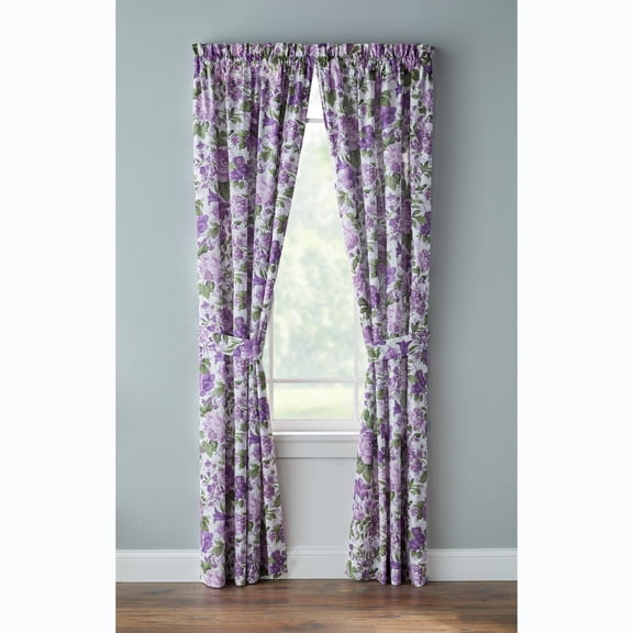 BrylaneHome Florence Panel Set With Tiebacks