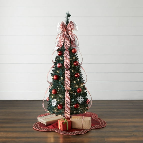 BrylaneHome Fully Decorated Pre-Lit 41/2' Pop-Up Christmas Tree