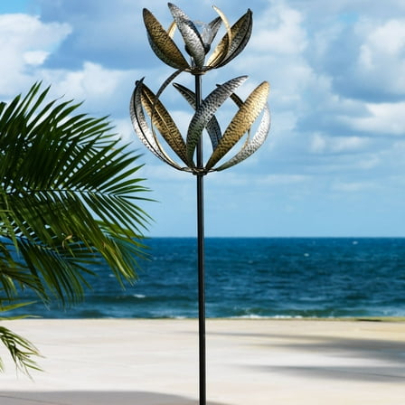 BrylaneHome Gold & Silver Wind Spinner