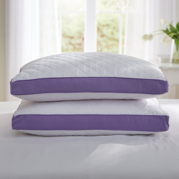 BrylaneHome Gusseted Density Pillow 2-Pack