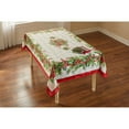thumbnail image 1 of BrylaneHome Holly Ribbon Tablecloth 60" X 84", 1 of 1