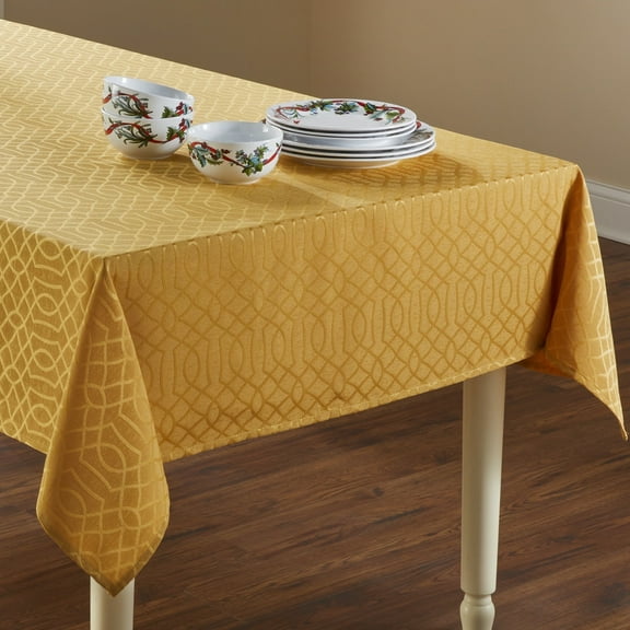 BrylaneHome Jacquard Tablecloth