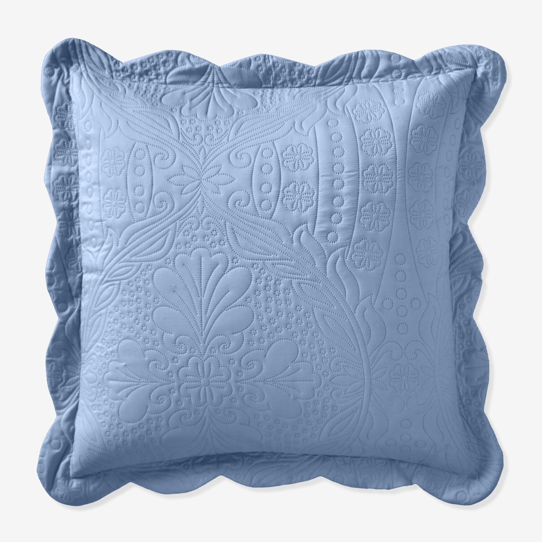 BrylaneHome Lily Pinsonic Damask Euro Sham