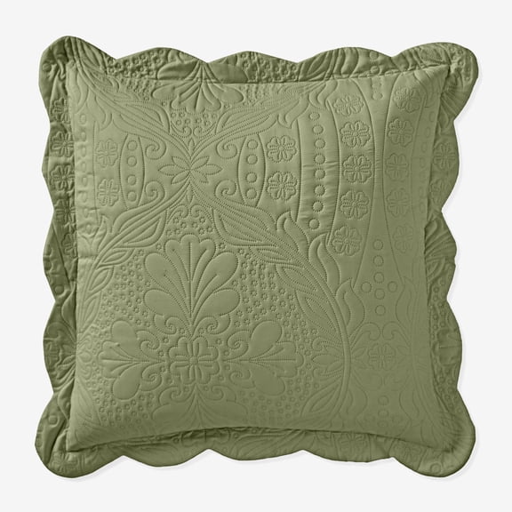 BrylaneHome Lily Pinsonic Damask Euro Sham