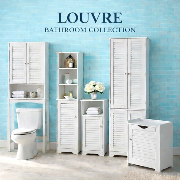 BrylaneHome Louvre Linen Cabinet