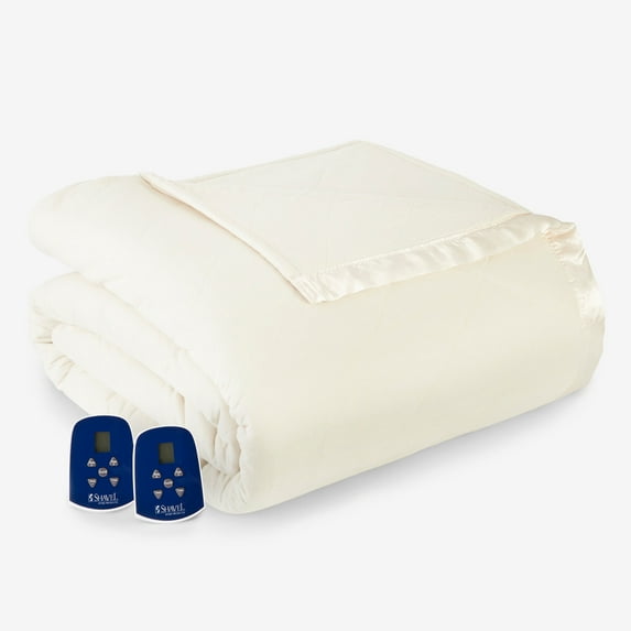 BrylaneHome Microflannel 7 Layers Of Warmth Electric Heated Blanket