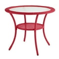 thumbnail image 1 of BrylaneHome Outdoor Roma All Weather Round Resin Wicker Bistro Table Patio Furniture Yard, 1 of 3